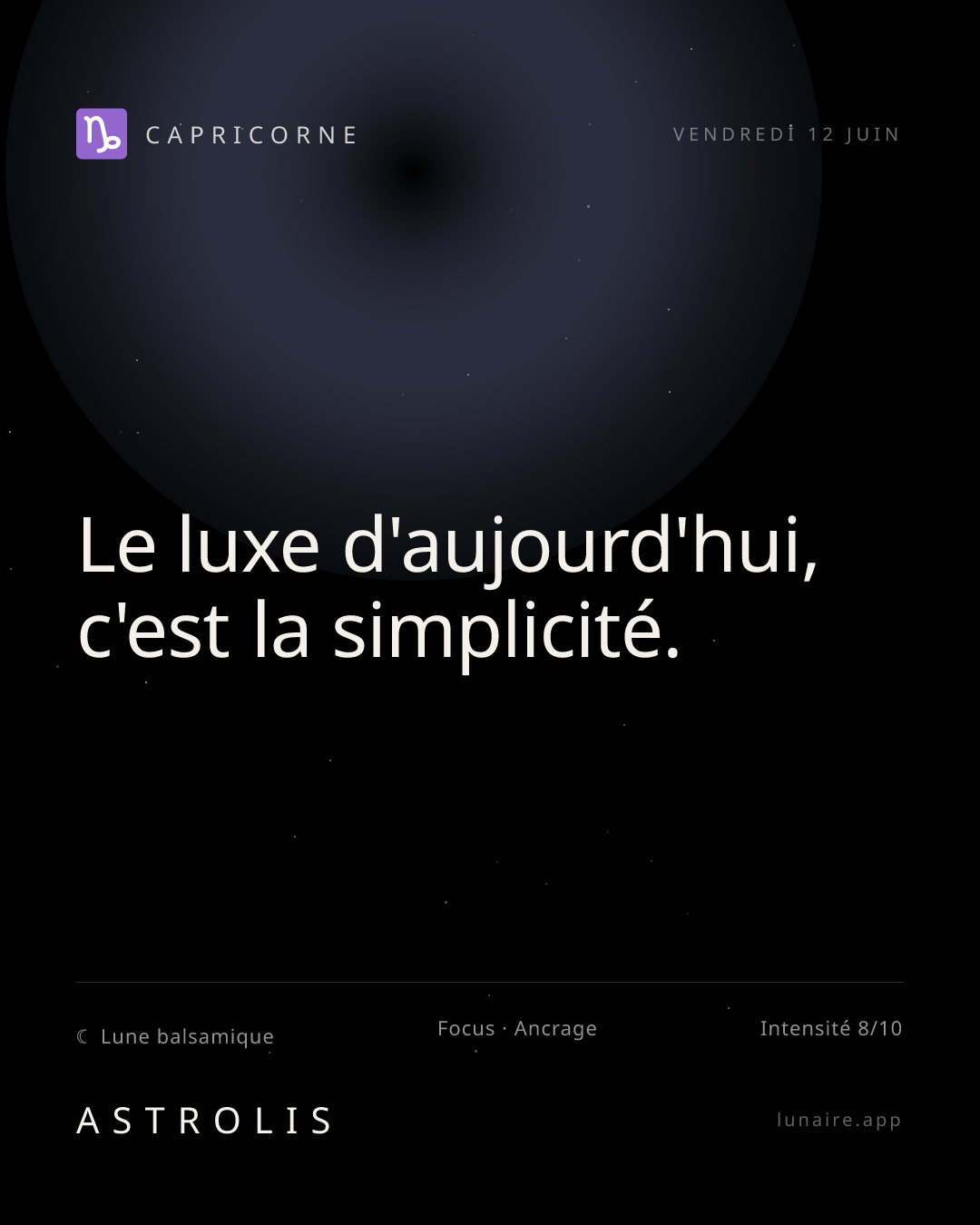 Carte du jour Capricorne